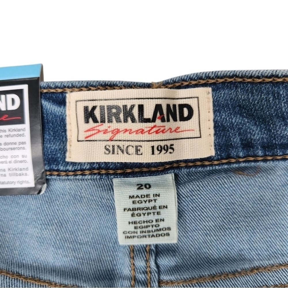 Kirkland Women's Blue High-Rise Stretch Skinny Jeans Classic Denim Size 20 (XXL) - Picture 5 of 14